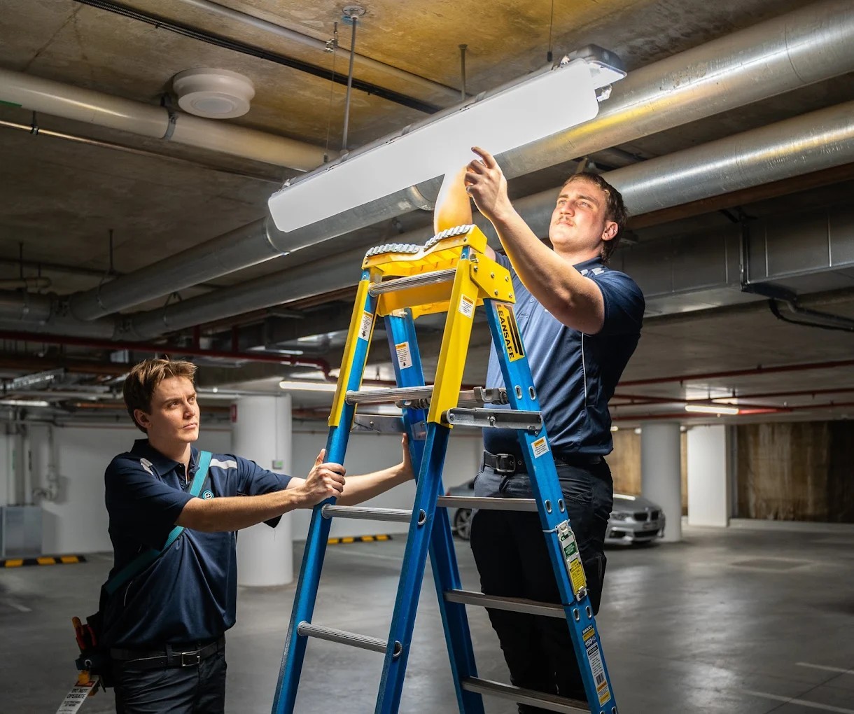 Grove Spark electrician completing a residential installation in Chatswood, NSW